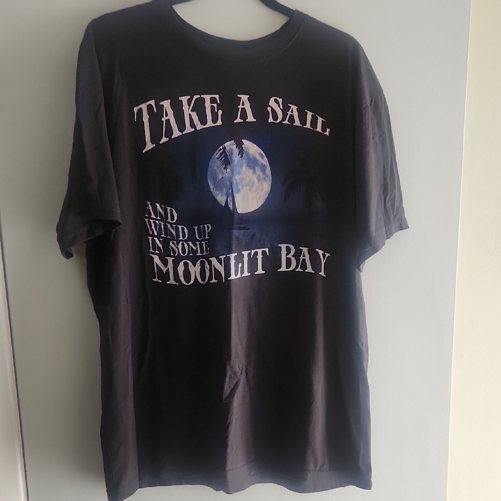 Black Short Sleeve Nautical Tees New Never Worn